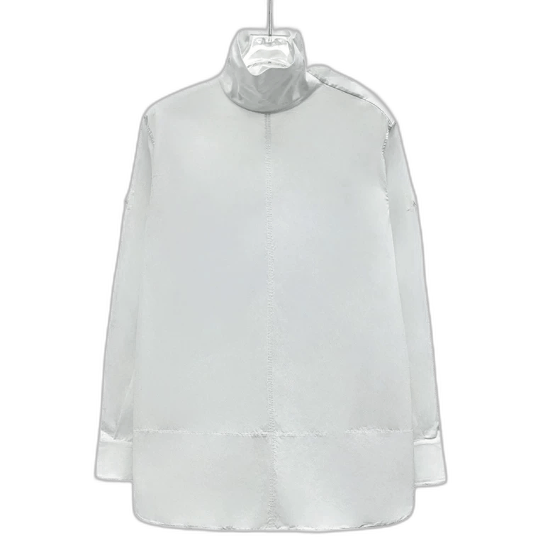 Celine Celine White Long Sleeve Cotton Shirt Size US XS / EU 42 / 0 - 1 Thumbnail