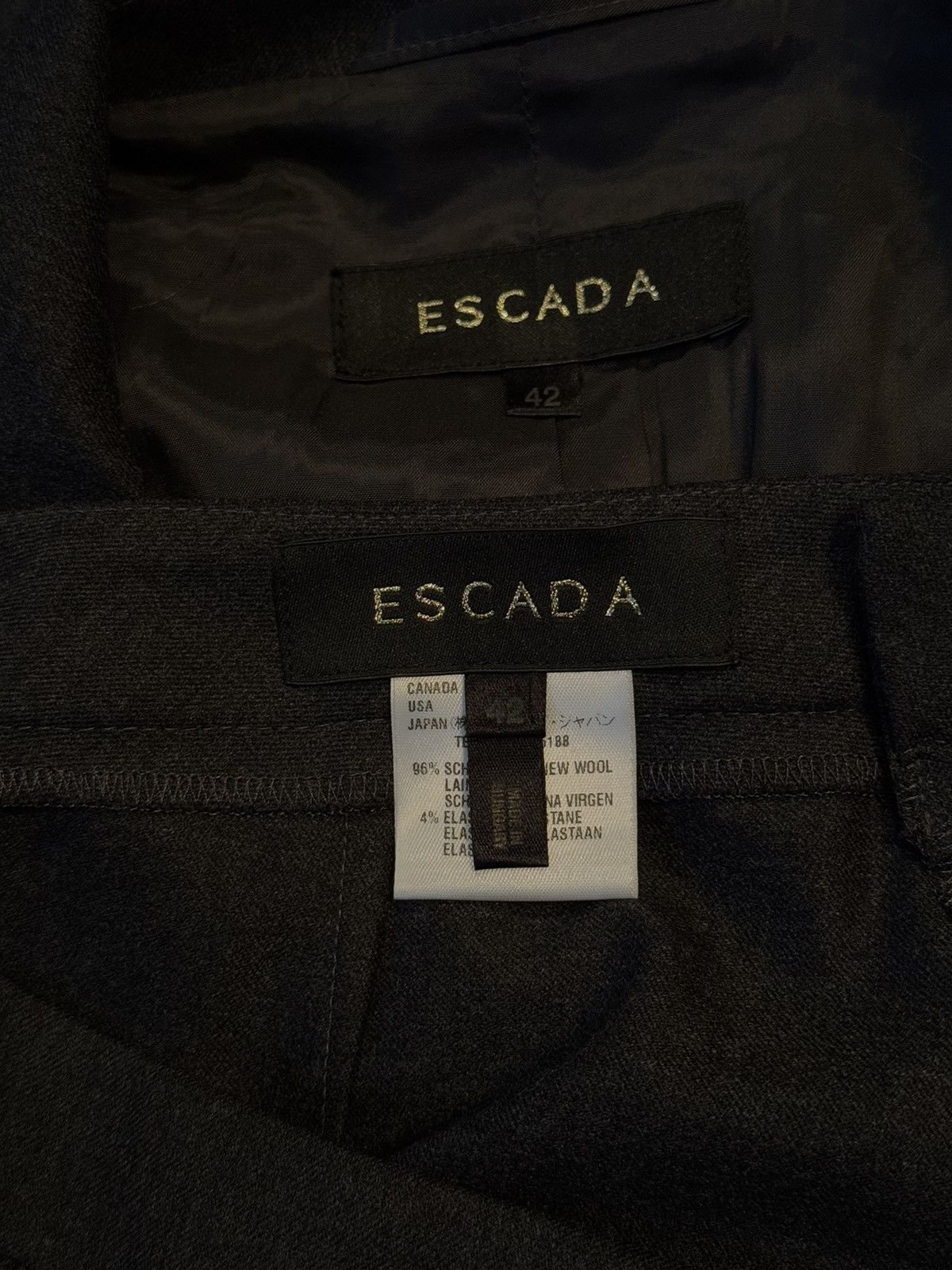 Designer × Escada Escada oldmoney style suit blazer + pants Size M / US 6-8 / IT 42-44 - 4 Thumbnail