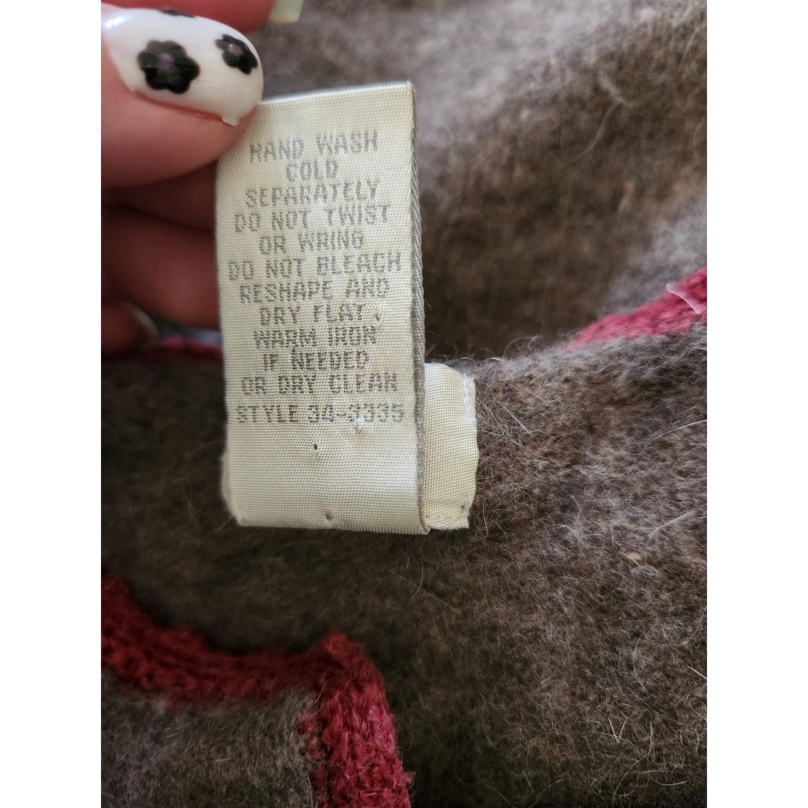 Blk Dnm J.Jill Women's Lambswool/ Rabbit Hair Sweater -M Size M / US 6-8 / IT 42-44 - 5 Thumbnail