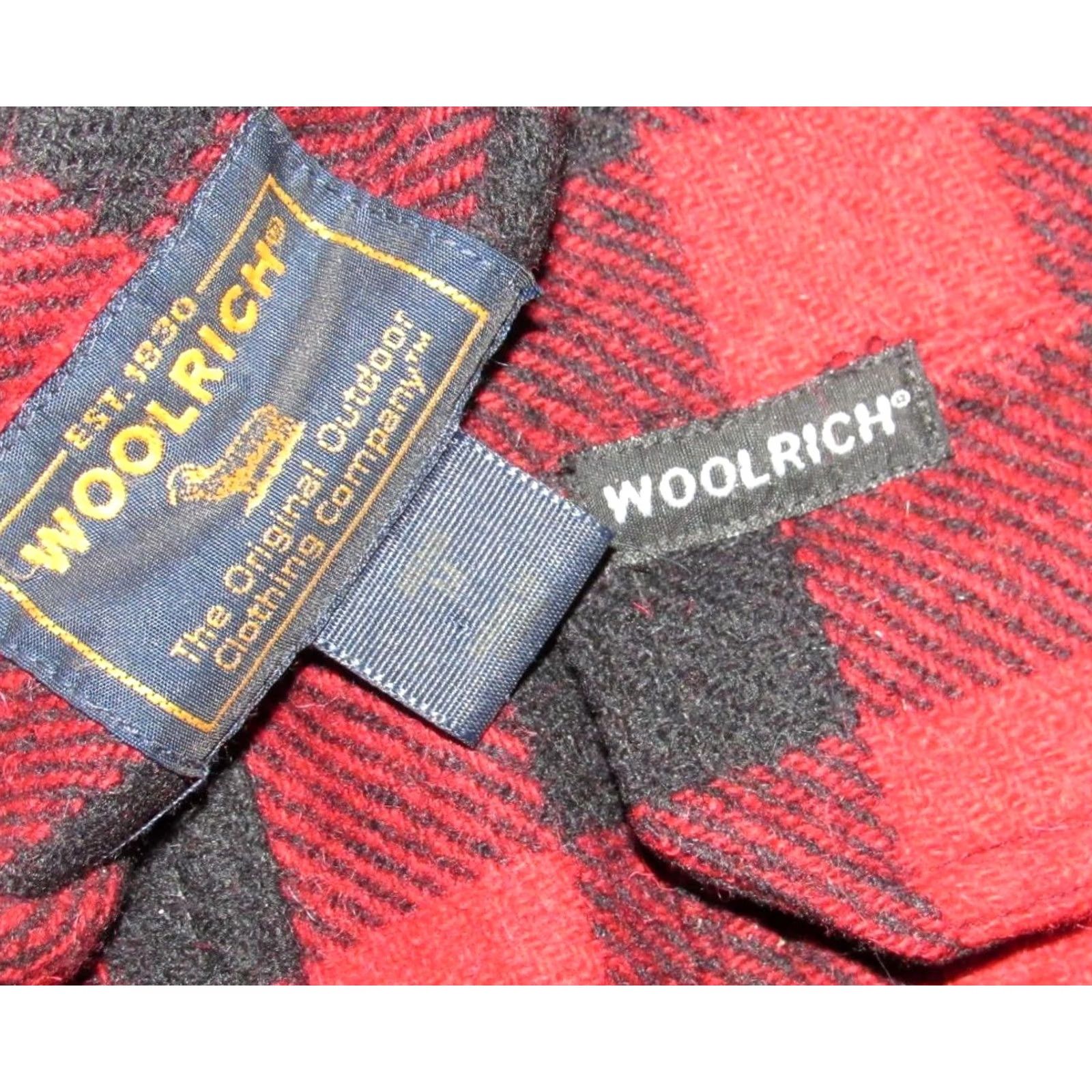 Vintage Vtg WOOLRICH Black Red Buffalo Plaid Long Sleeve Shirt Jacket Medium Mens Shirt Size US M / EU 48-50 / 2 - 3 Thumbnail
