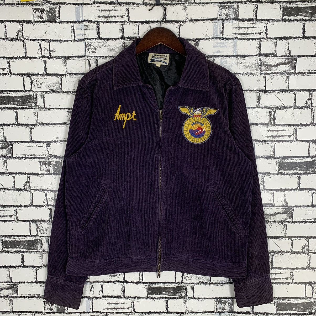 Wisconsin Midwestern U.S State Coastlines Corduroy Jacket