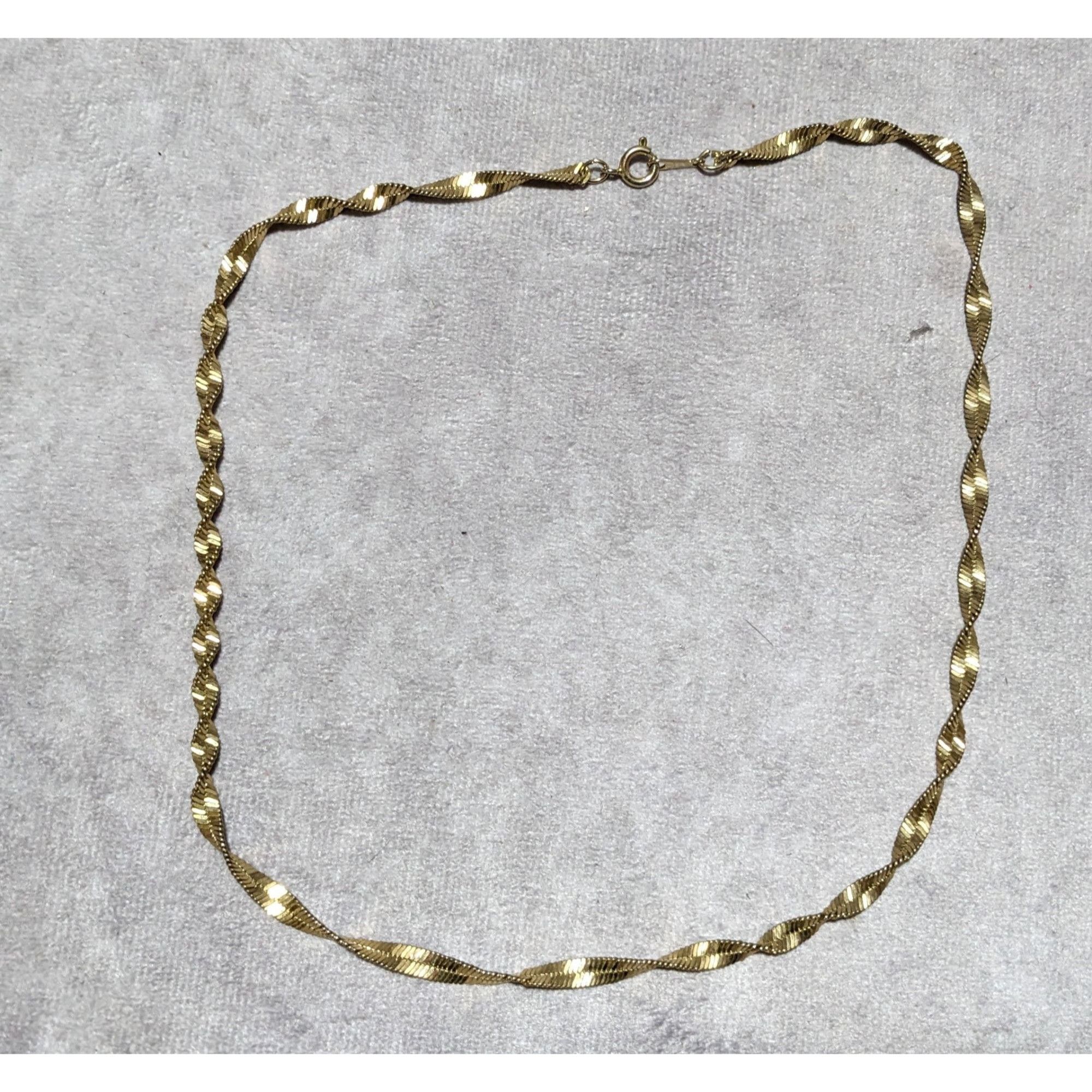 Other Bright Gold Elegant Twisted Chain Necklace Size ONE SIZE - 8 Thumbnail