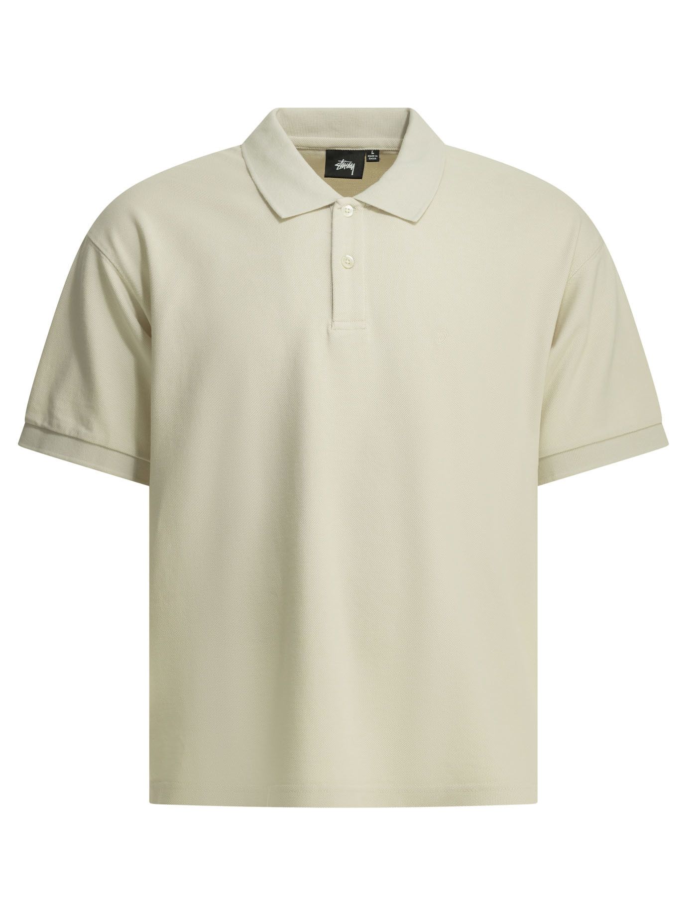 Stussy Stussy Big Mesh Polo Sweater Open-Knit Black Polo Shirt