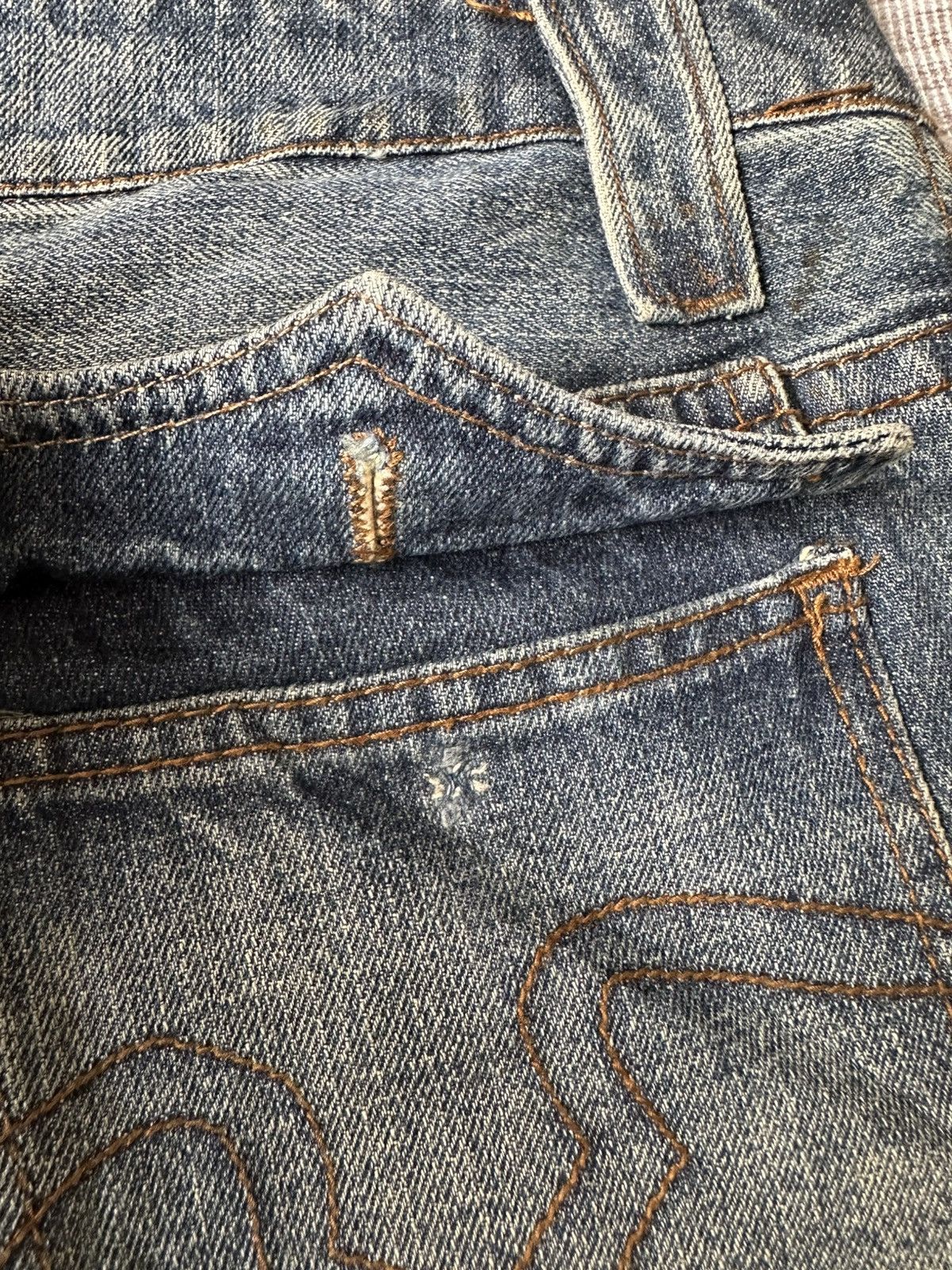 Japanese Brand FLARE Philodox Distressed Design Denim Size US 30 / EU 46 - 17 Thumbnail