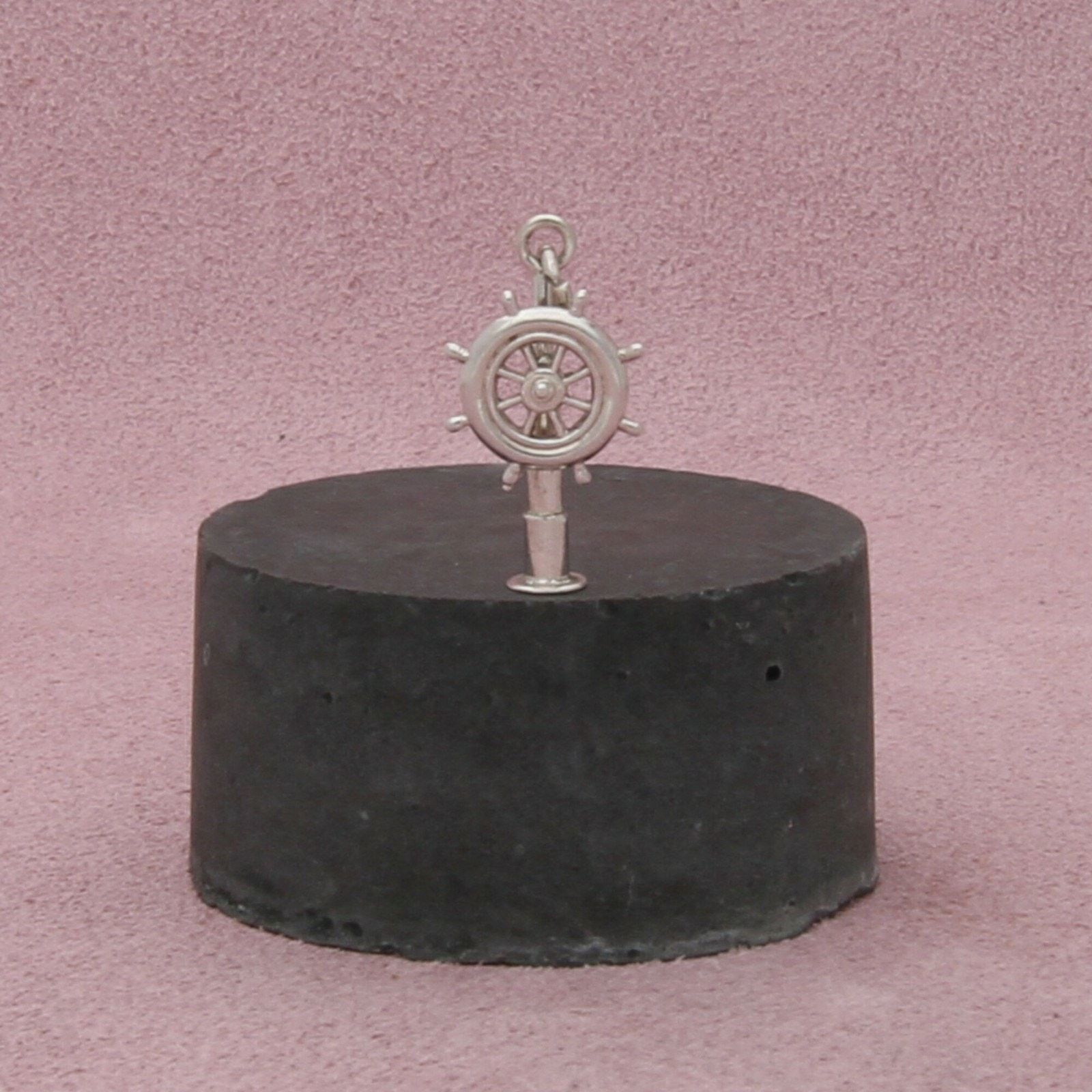 Sterling Silver sterling silver 3d spinning ship helm & telescope charm Size ONE SIZE - 1 Thumbnail