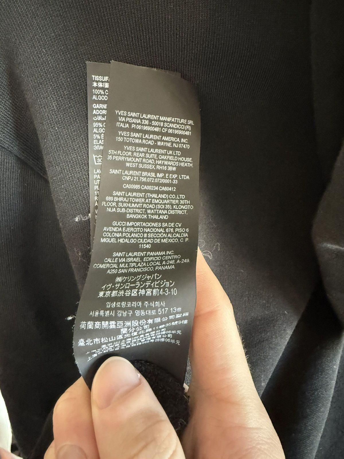 Saint Laurent Paris Black Saint Laurent Logo Hoodie Size US M / EU 48-50 / 2 - 11 Thumbnail