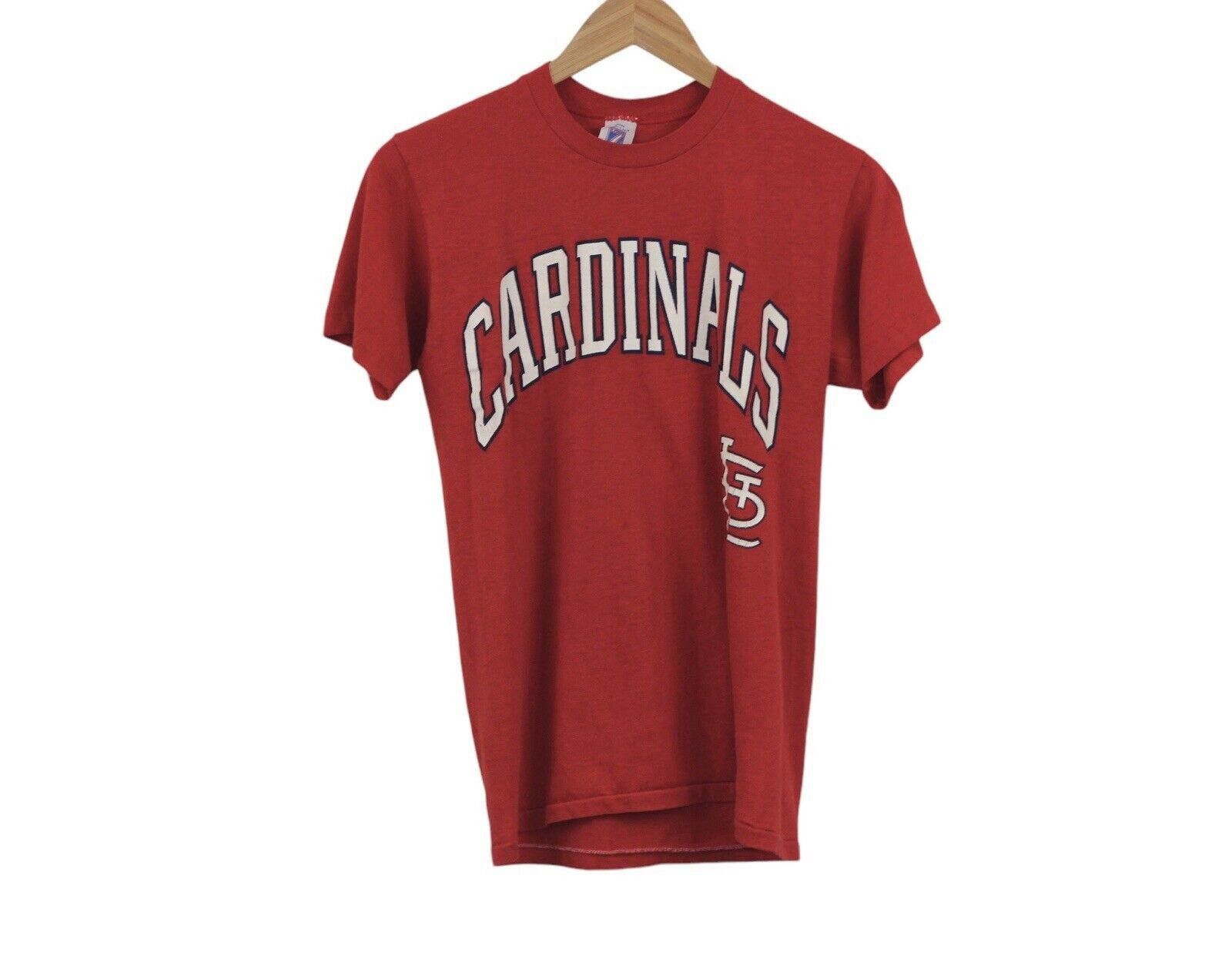 Designer Vintage Logo 7 Saint Louis Cardinals Single Stitch Shirt M Size US M / EU 48-50 / 2 - 1 Thumbnail