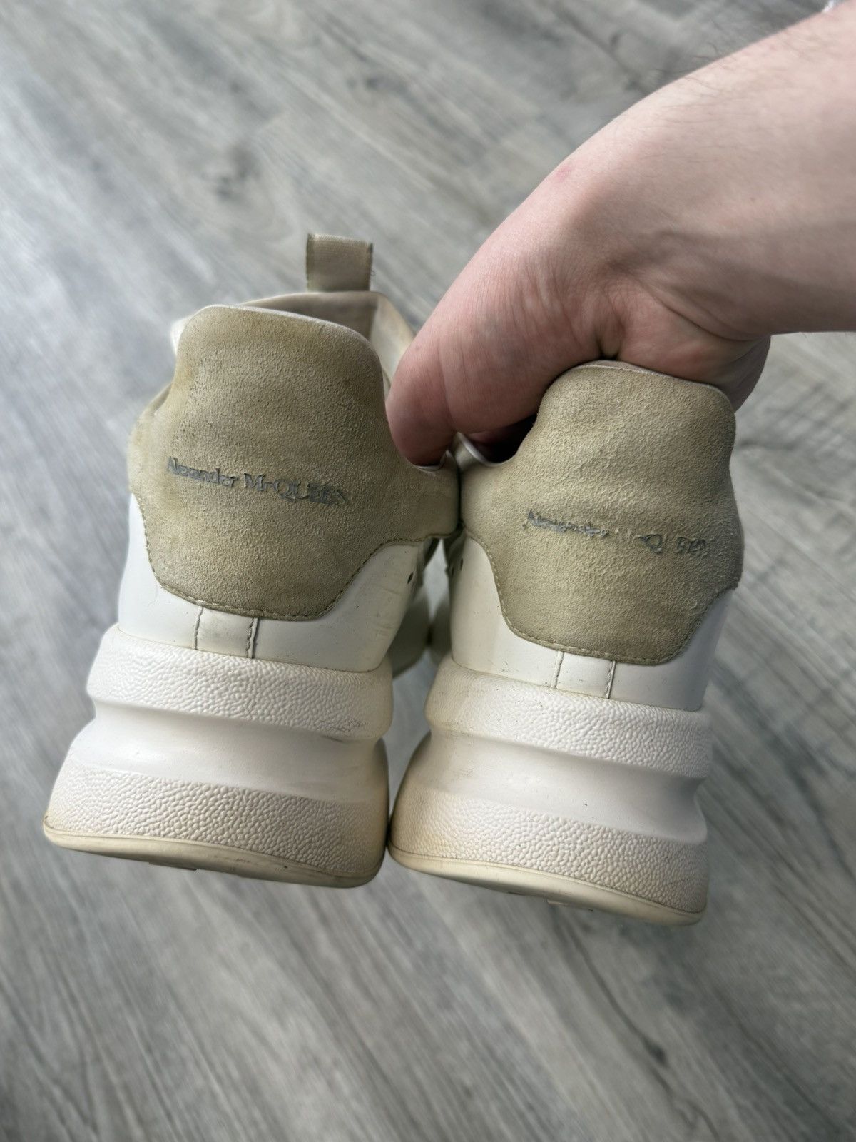Alexander McQueen Alexander Mcqueen - Oversized Runner Sneakers (White) Size US 11 / EU 44 - 5 Thumbnail