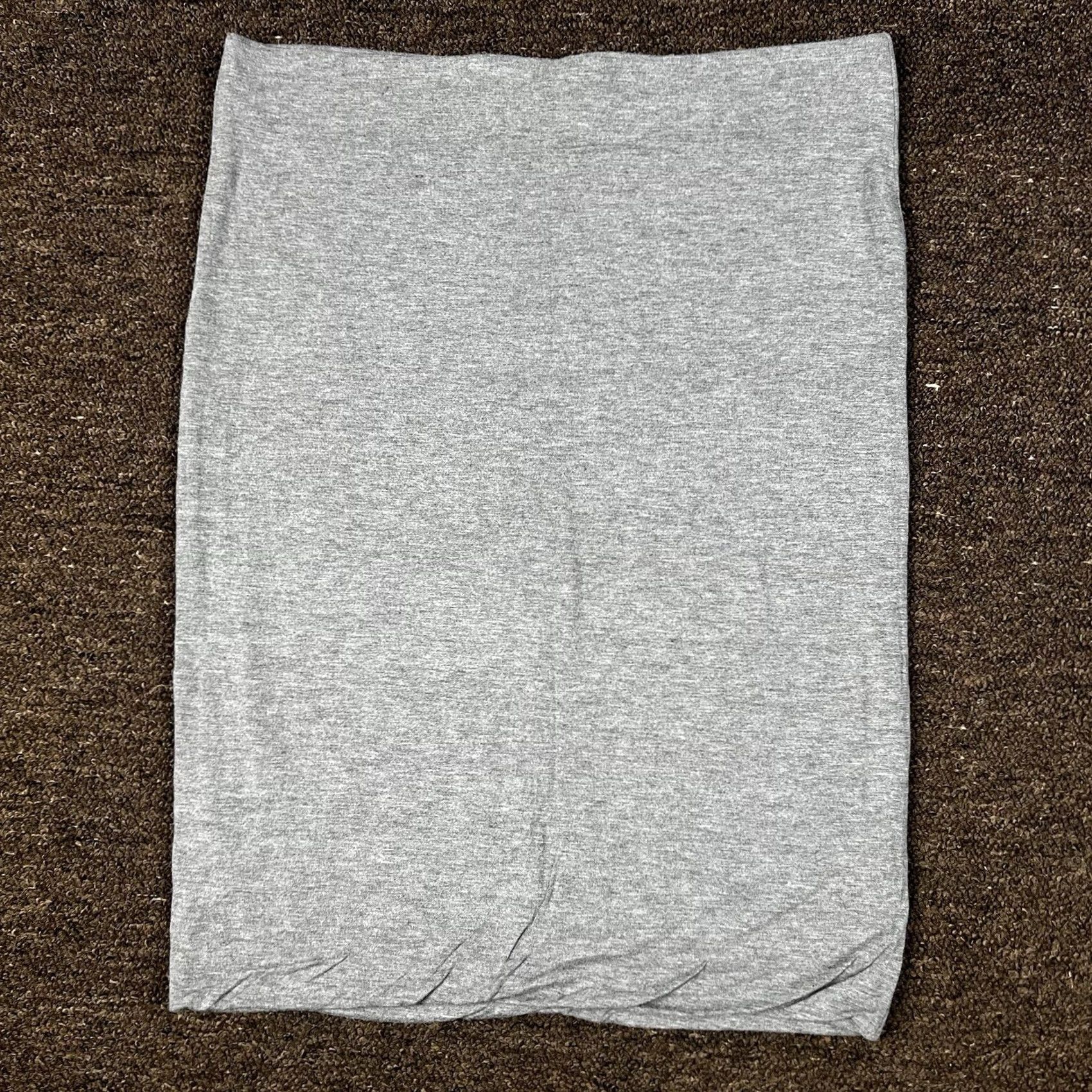 Loft VINTAGE: The Loft Casual Stylish Gray Stretch Fit Straight Skirt Womens Large Knee Length Size 36" / US 14 / IT 50 - 3 Thumbnail