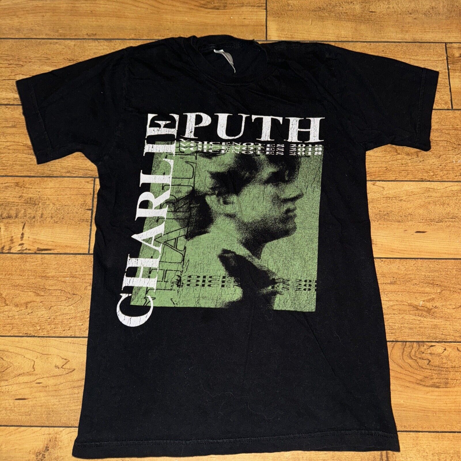 American Apparel × Band Tees Charlie Puth Voicenotes T-Shirt Black Small 17.5x25.5 Size US S / EU 44-46 / 1 - 1 Thumbnail