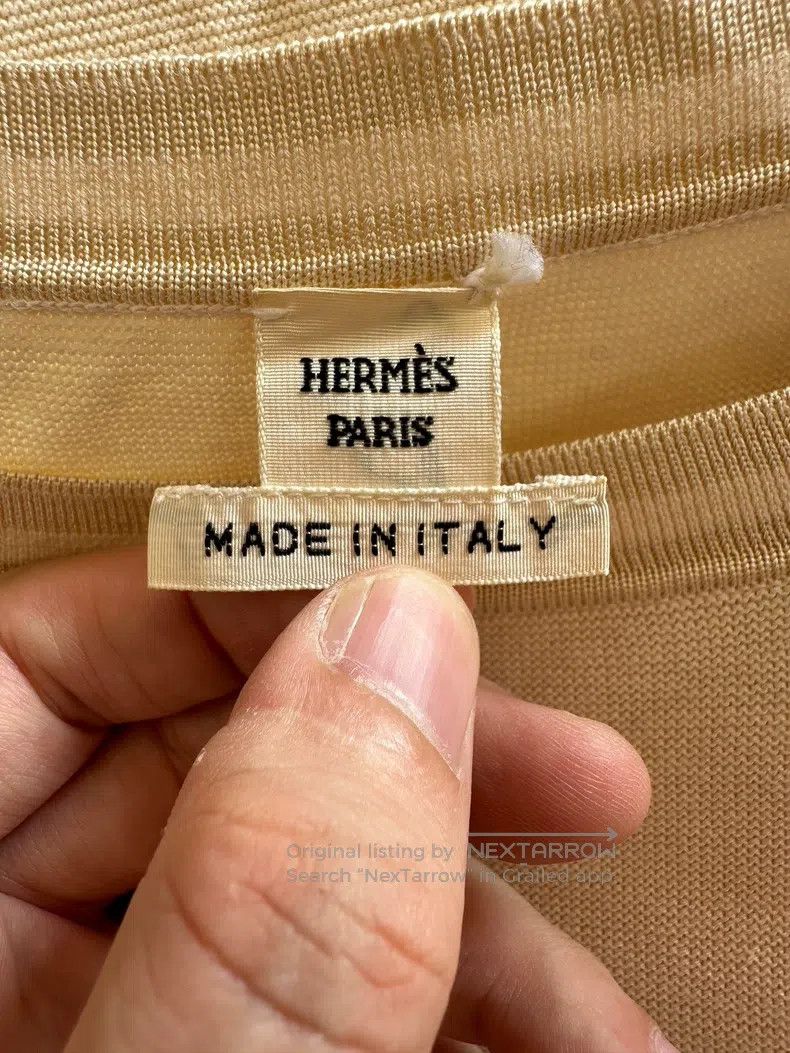 Hermes Hermes Off-white women's knitted dress Size S / US 4 / IT 40 - 5 Thumbnail