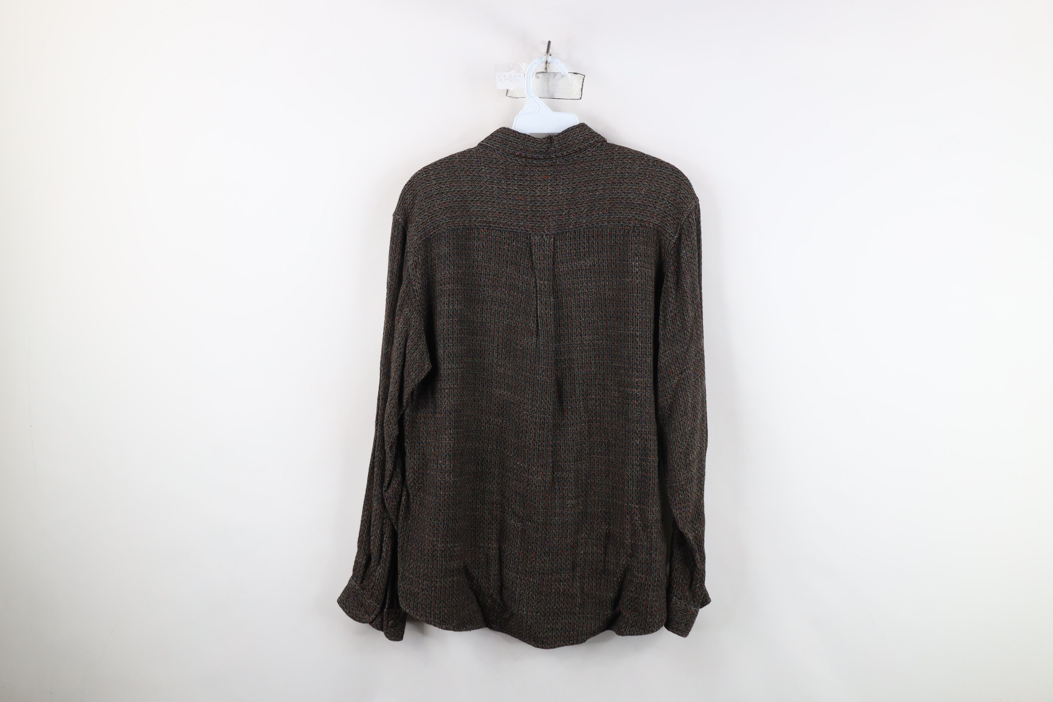 Vintage Vintage 90s Streetwear Knit Heavyweight Button Shirt USA Size US M / EU 48-50 / 2 - 11 Thumbnail