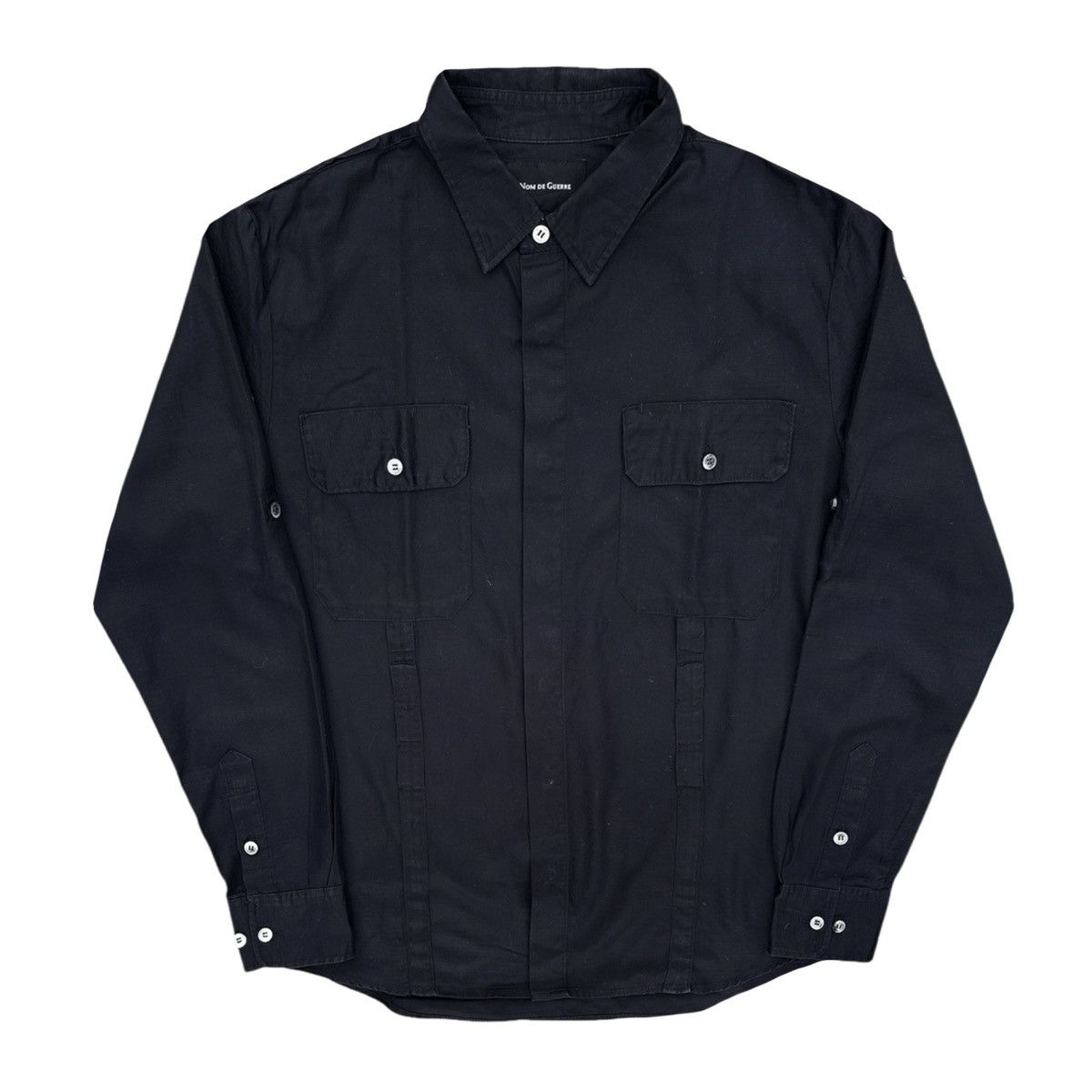 Barbour × Engineered Garments Nom de Guerre Black Work Shirt Size US S / EU 44-46 / 1 - 1 Thumbnail