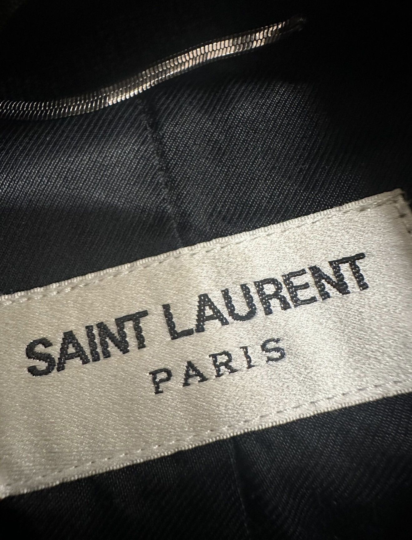 Saint Laurent Paris Saint Laurent SLP 2015FW Deep Blue Wool Teddy Varsity Jacket Size US M / EU 48-50 / 2 - 4 Thumbnail