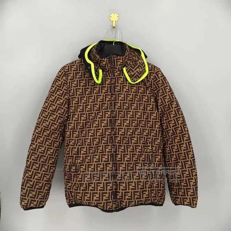 Fendi Fendi Karki Color Down Jacket for Men . Size US XS / EU 42 / 0 - 1 Thumbnail