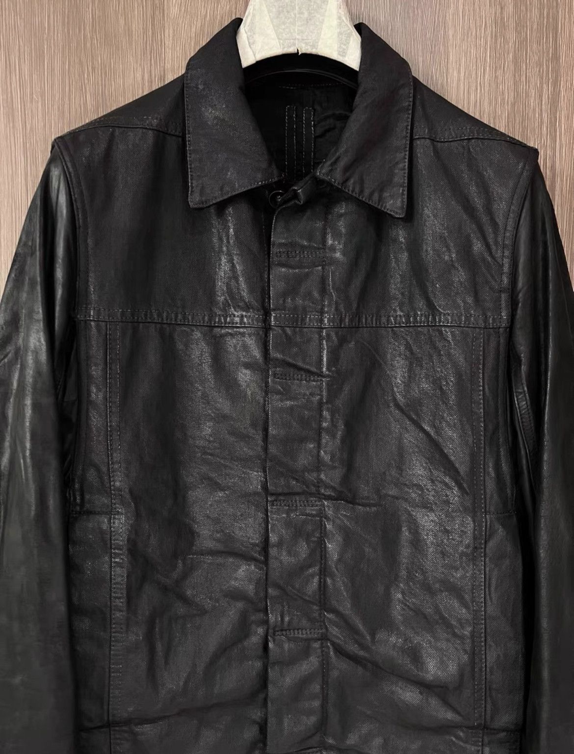 Rick Owens Rick Owens Archive SBW Waxed Denim Worker Jacket Size US S / EU 44-46 / 1 - 4 Thumbnail