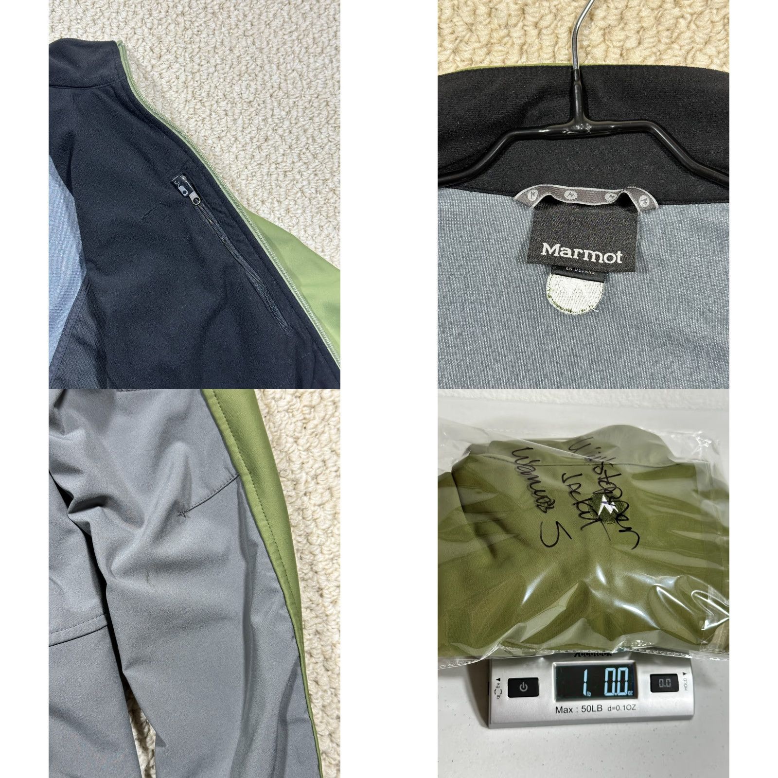 Marmot Marmot Windstopper Jacket Womens S Olive/Gray Full Zip Pockets Softshell Hiking Size S / US 4 / IT 40 - 10 Thumbnail