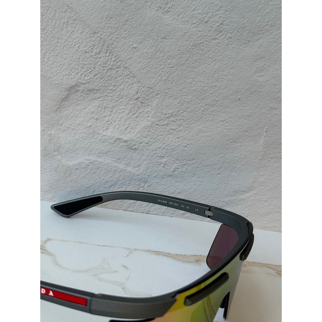 Prada NEW Prada Sport PS B06S Mirrored Sunglasses in Grey $569 Size ONE SIZE - 6 Thumbnail