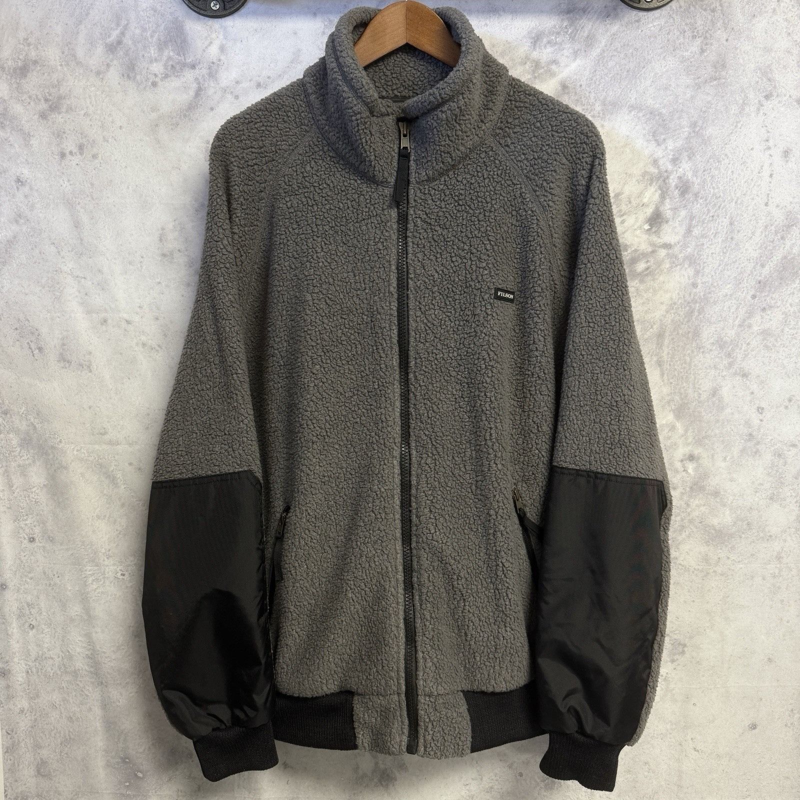 Filson Sherpa Fleece Jacket Full Zip Hiking Polartec Outdoor