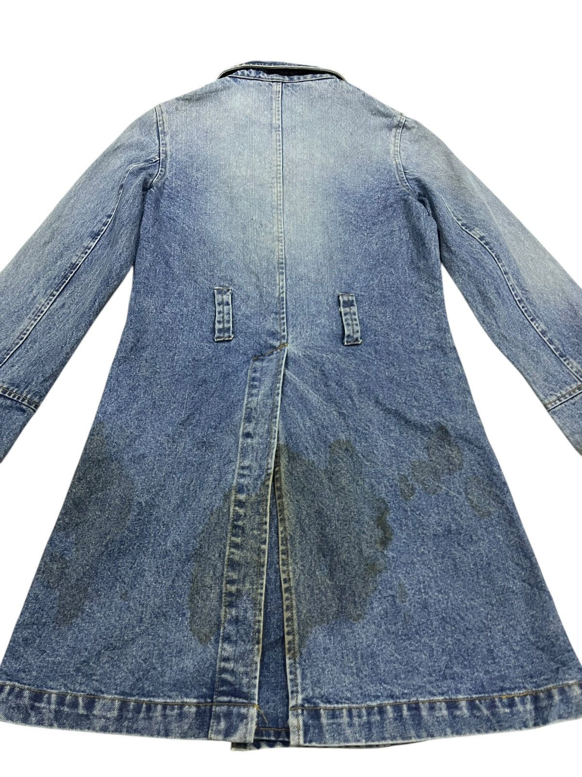 Hysteric Glamour 🇯🇵 BLUE MOON BLUE JAPAN DOUBLE BREASTED DENIM LONG JACKET Size ONE SIZE - 14 Thumbnail