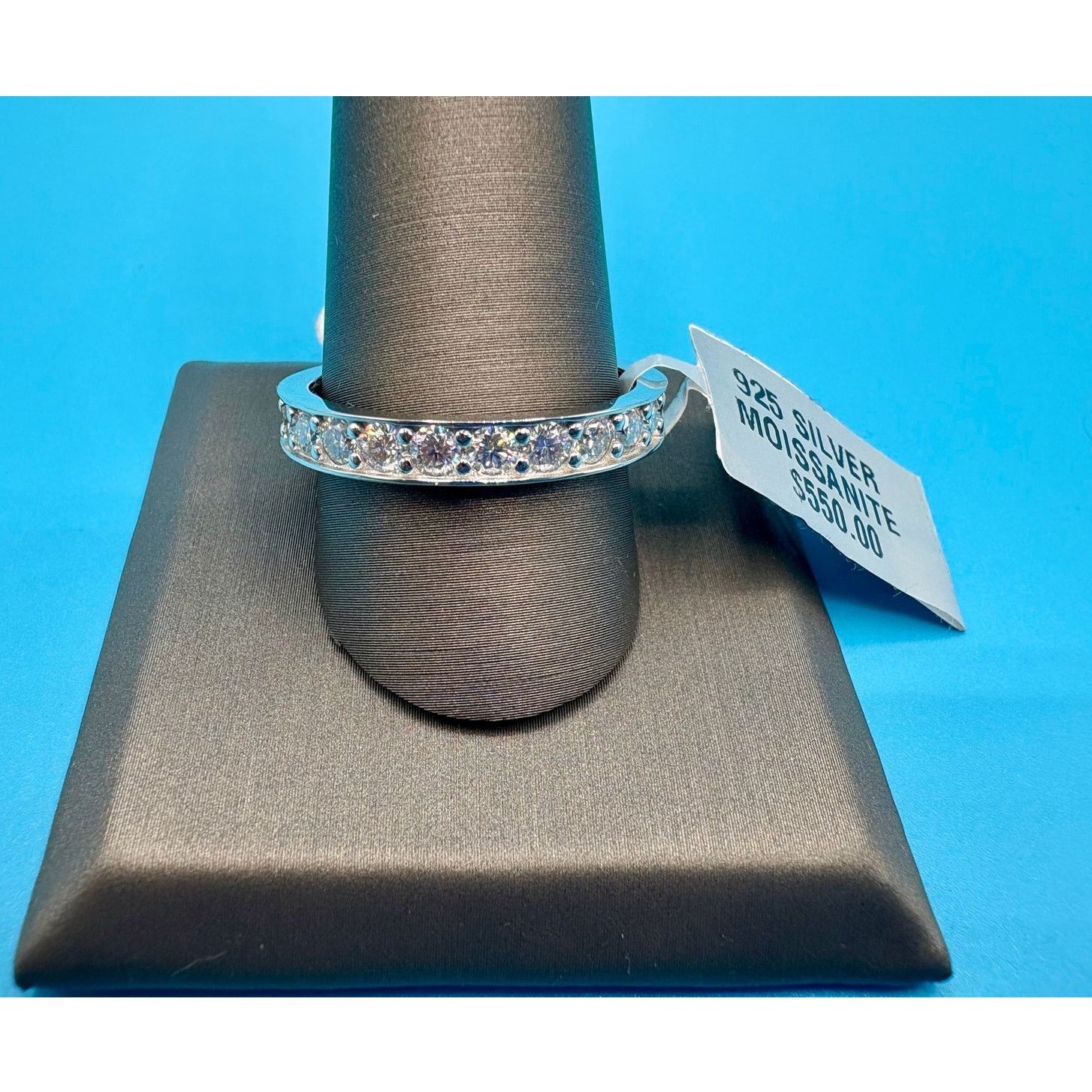 Jewelry NWT - Men's 3CTW Moissanite Eternity Band Ring - Size 12 Size ONE SIZE - 1 Thumbnail