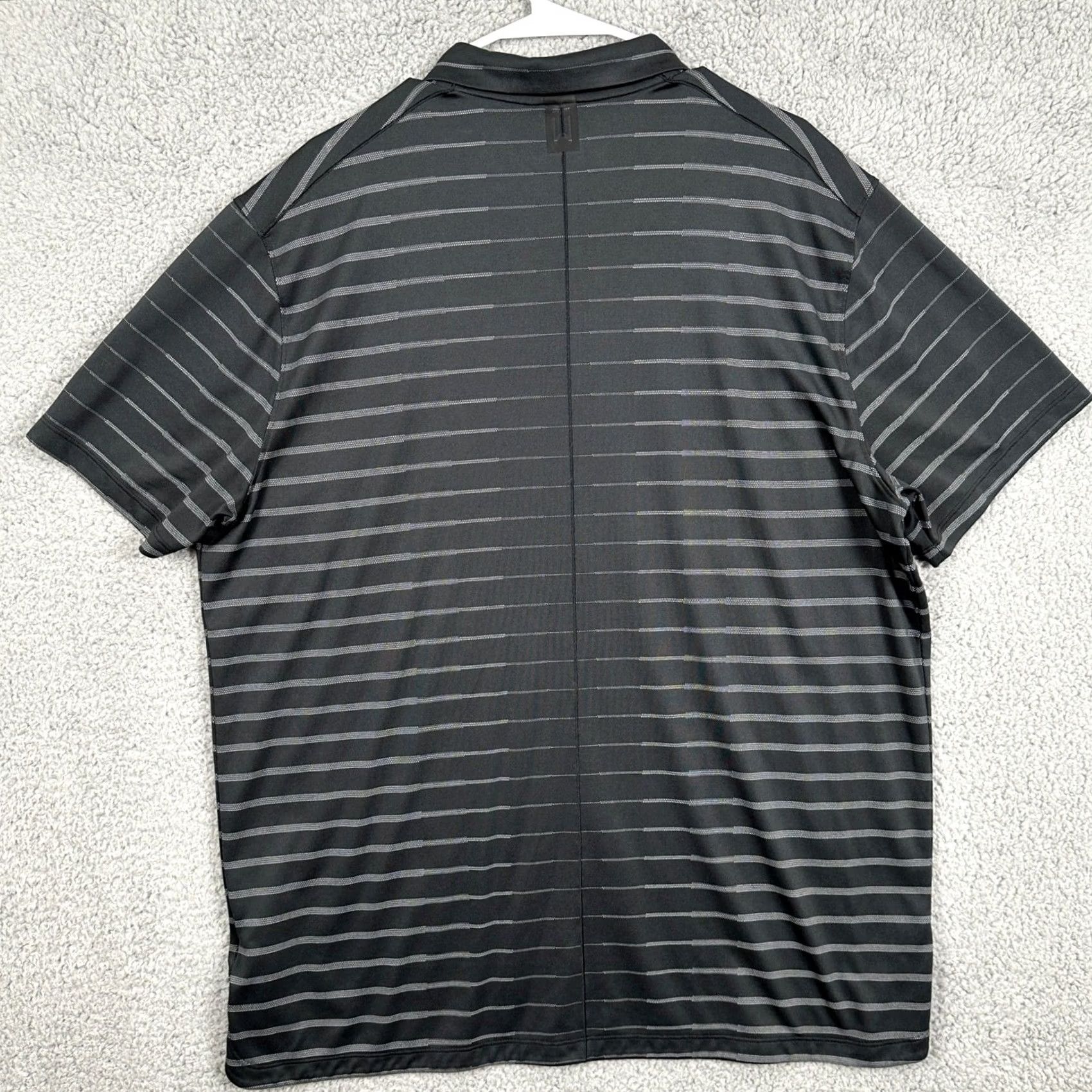 Nike Nike Tiger Wood Dri-Fit Polo Shirt Mens XL Black Rugby Golf Logo Short Sleeve Striped 100% Polyester Athletic Outdoor Size US XL / EU 56 / 4 - 3 Thumbnail
