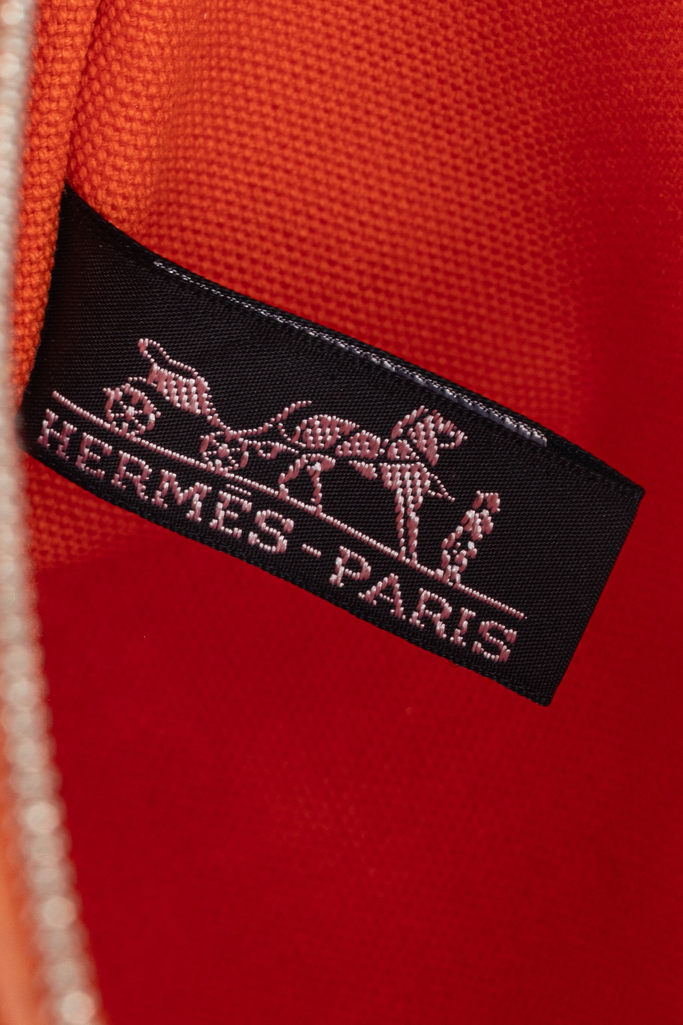 Hermes Hermes Flat Yachting GM Orange Logo Toile Pouch Size ONE SIZE - 10 Thumbnail