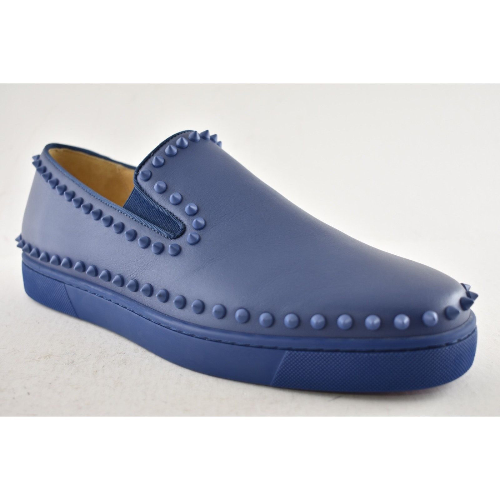 Christian Louboutin Christian Louboutin Pik Boat Flat Orage Blue Spikes 43.5 Size US 10.5 / EU 43-44 - 4 Thumbnail