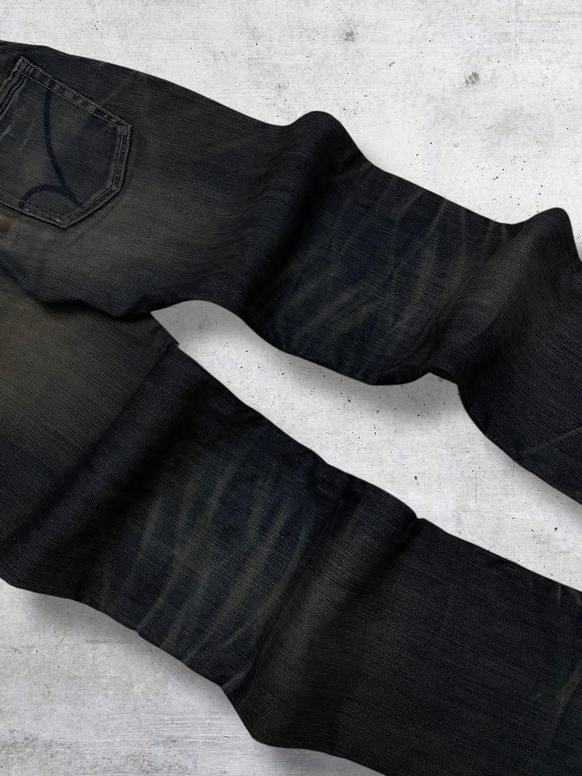 If Six Was Nine VINTAGE BACK NUMBER OG DESIGNER JAPAN 90 MUDWASH STYLE DENIM Size US 28 / EU 44 - 13 Thumbnail