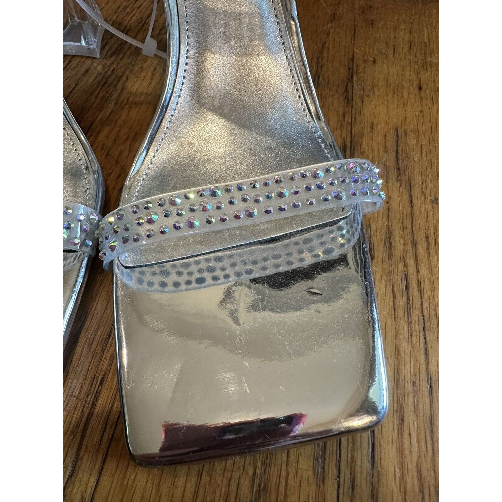 Nine West Nine West Darla Sandals Sparkle Formal Heels Shoes Size 8M Size US 8 / IT 38 - 3 Thumbnail