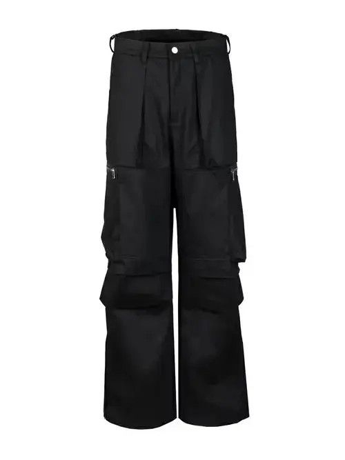 Jean hiphop utility flared pleated cargo pants Size US 32 / EU 48 - 3 Thumbnail