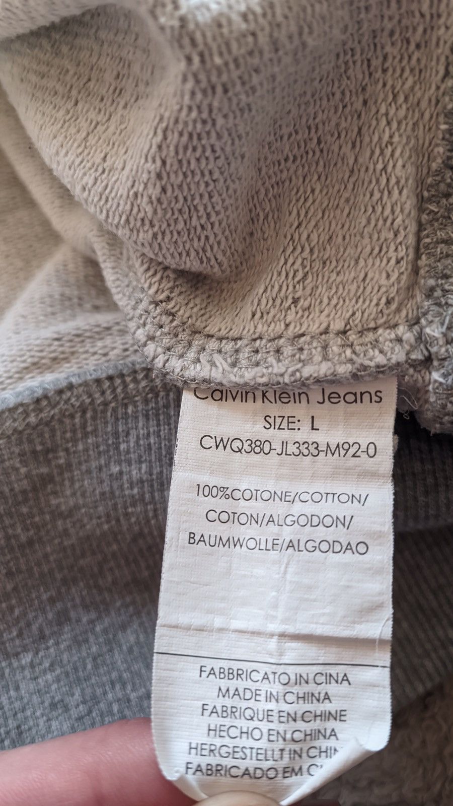 Calvin Klein 205W39NYC Y2K Calvin Klein faded zip up hoodie ifsixwasnine LGB cdg Size US M / EU 48-50 / 2 - 7 Thumbnail