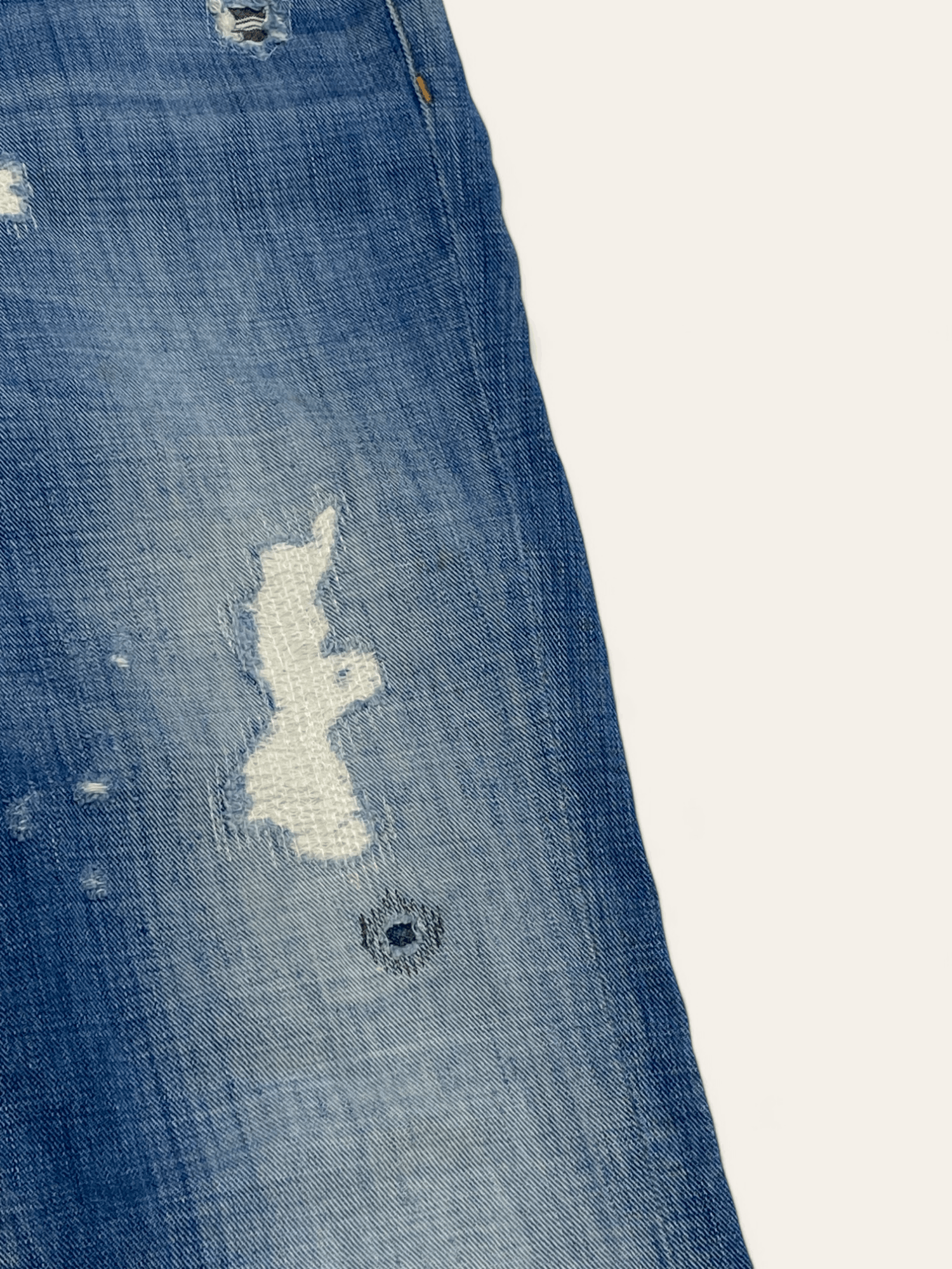 Jean Vintage REPLAY Jeans Y2k Avant Garde Bootcut Baggy Size 32" / US 10 / IT 46 - 4 Thumbnail
