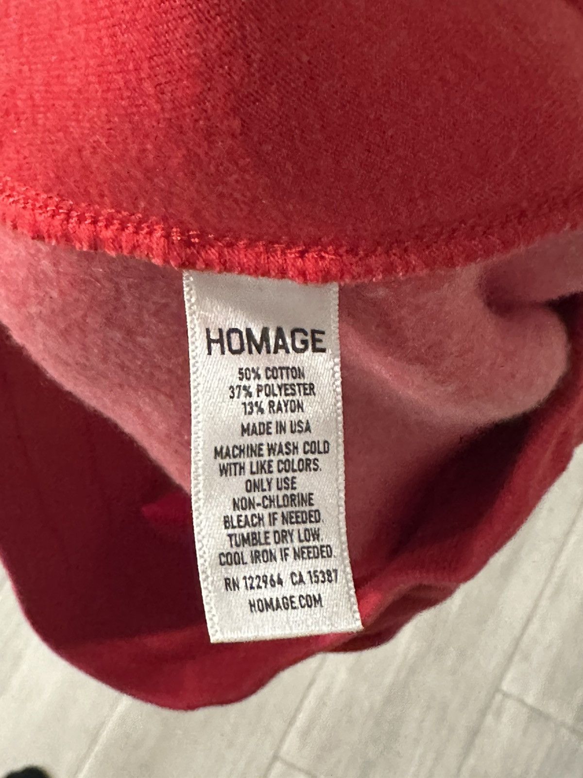 Homage Men's Homage Go-To Sweat Shorts Red Size L Large Used Size US 36 / EU 52 - 5 Thumbnail