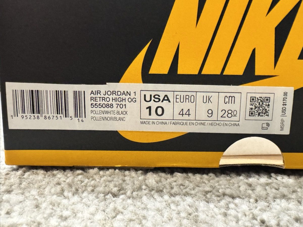 Nike Air Jordan 1 Retro High OG “Taxi” Size US 10 / EU 43 - 7 Thumbnail