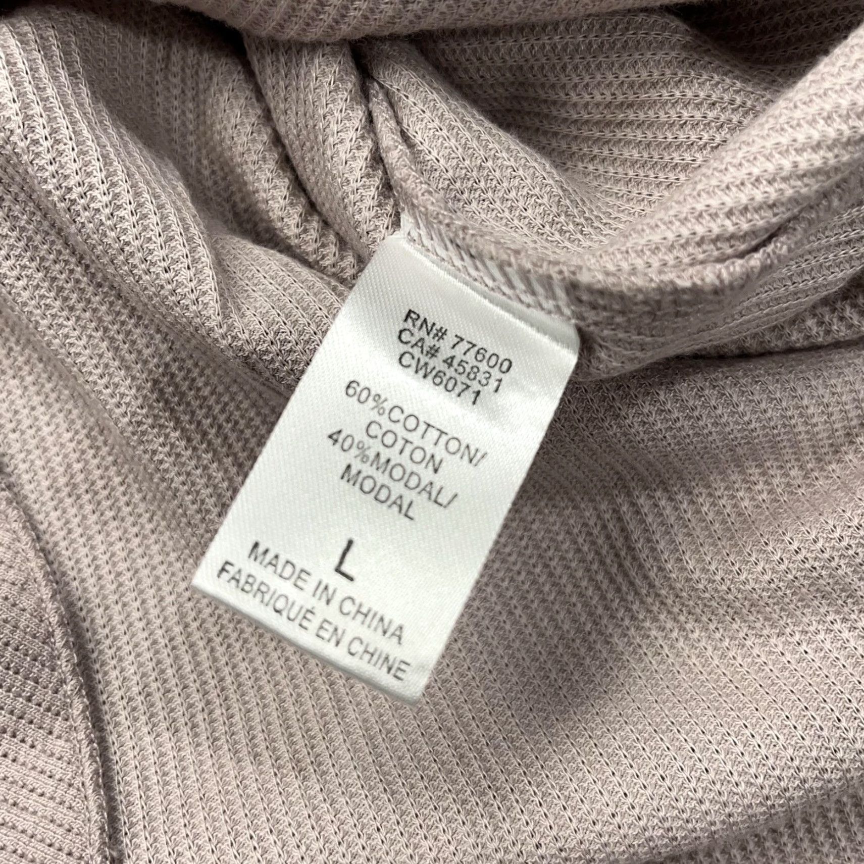 Anthropologie Chaser Shirt Womens Large Pink Waffle Thermal Ski Lake Tahoe Anthropologie Size L / US 10 / IT 46 - 7 Thumbnail
