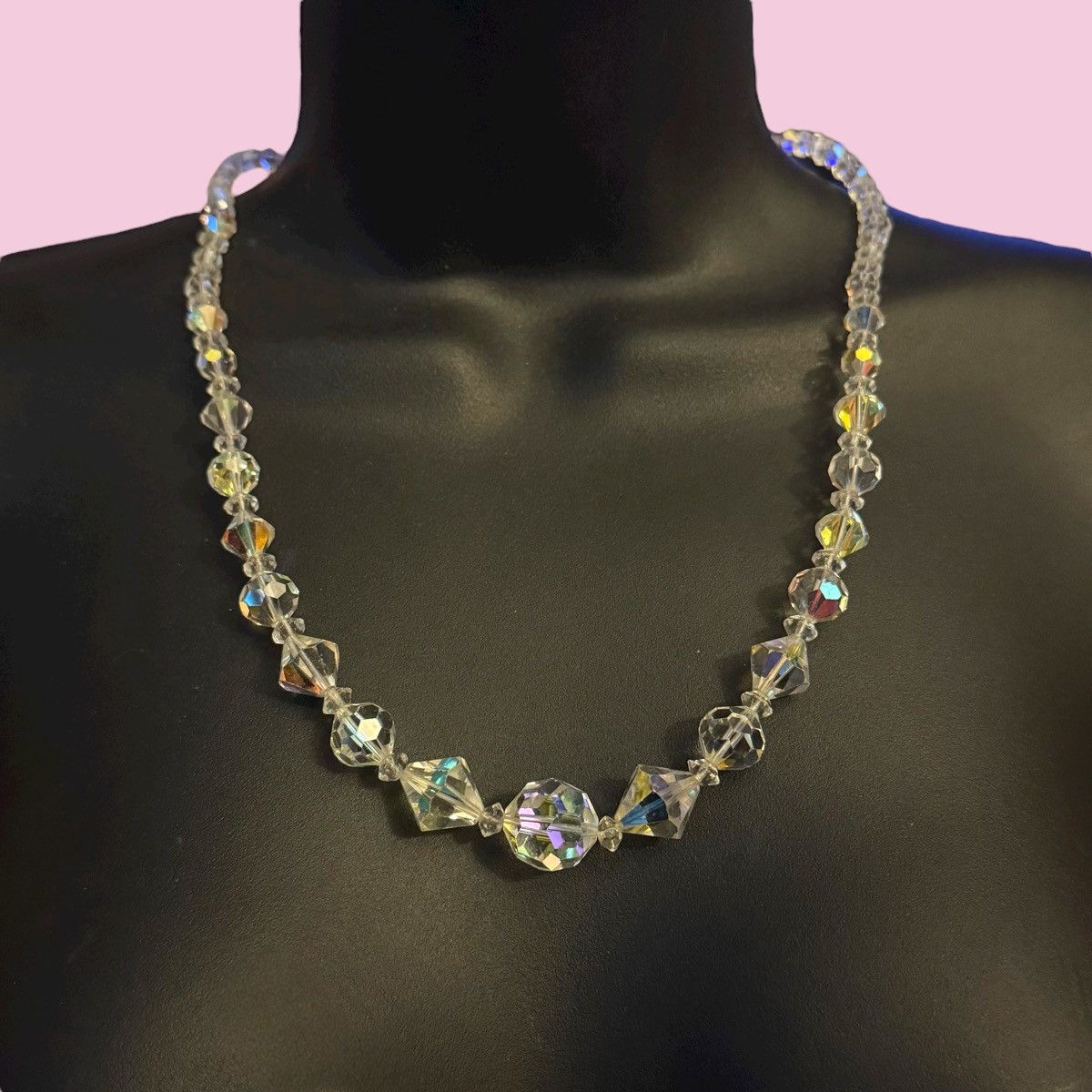 Vintage Vintage Aurora Borealis crystal bead necklace Size ONE SIZE - 1 Thumbnail