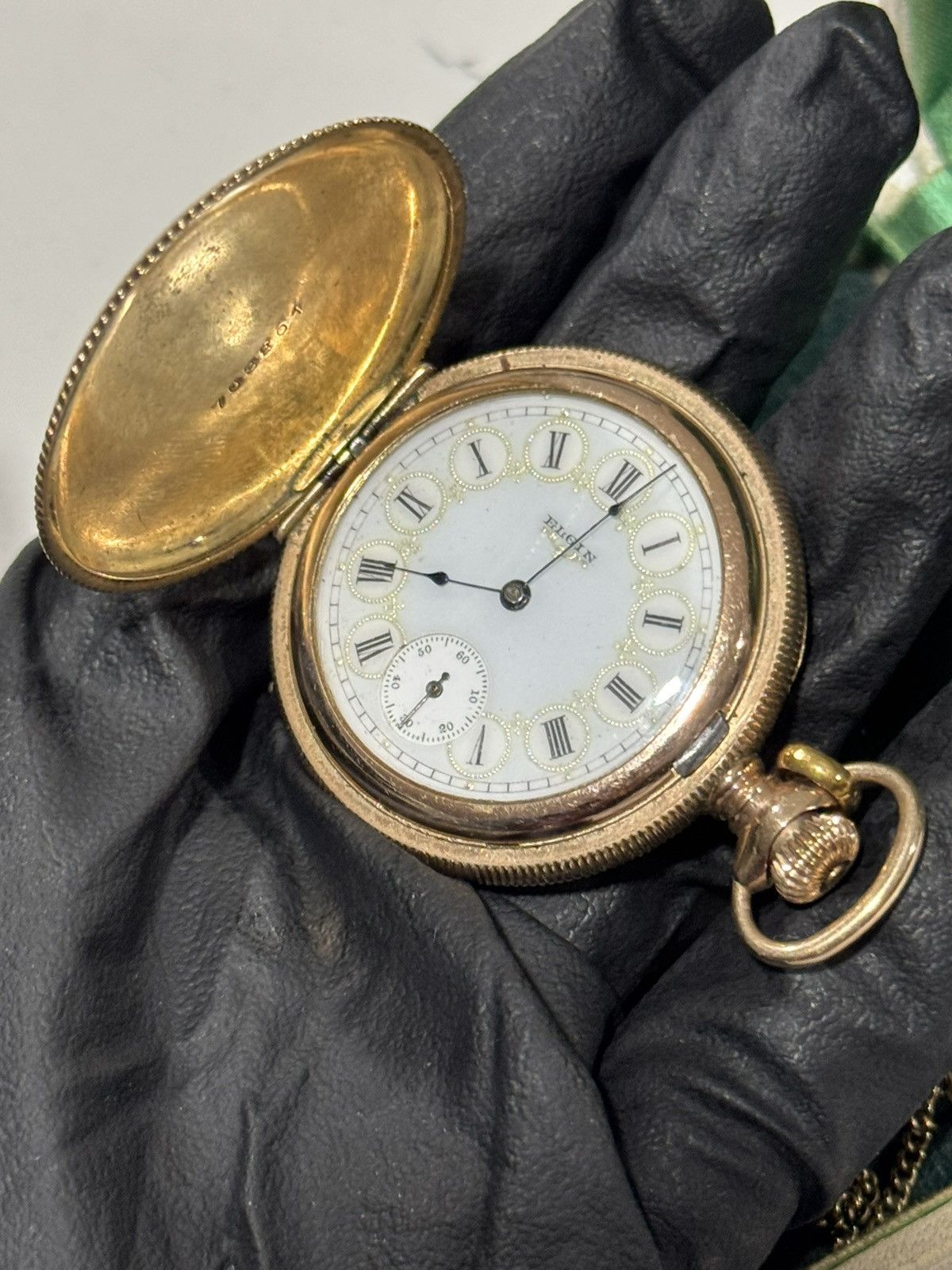Elgin National Watch Company Vintage 1890s Elgin Gold Filled Pocket Watch Size ONE SIZE - 12 Thumbnail