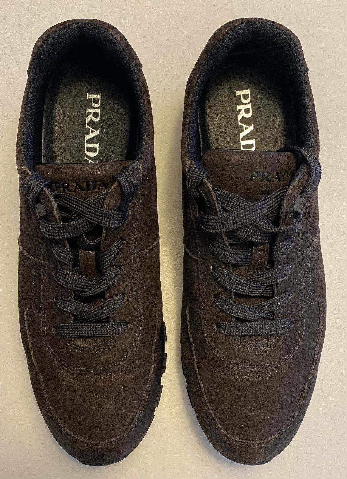 Prada Prada man sneakers in leather Size US 9 / EU 42 - 9 Thumbnail