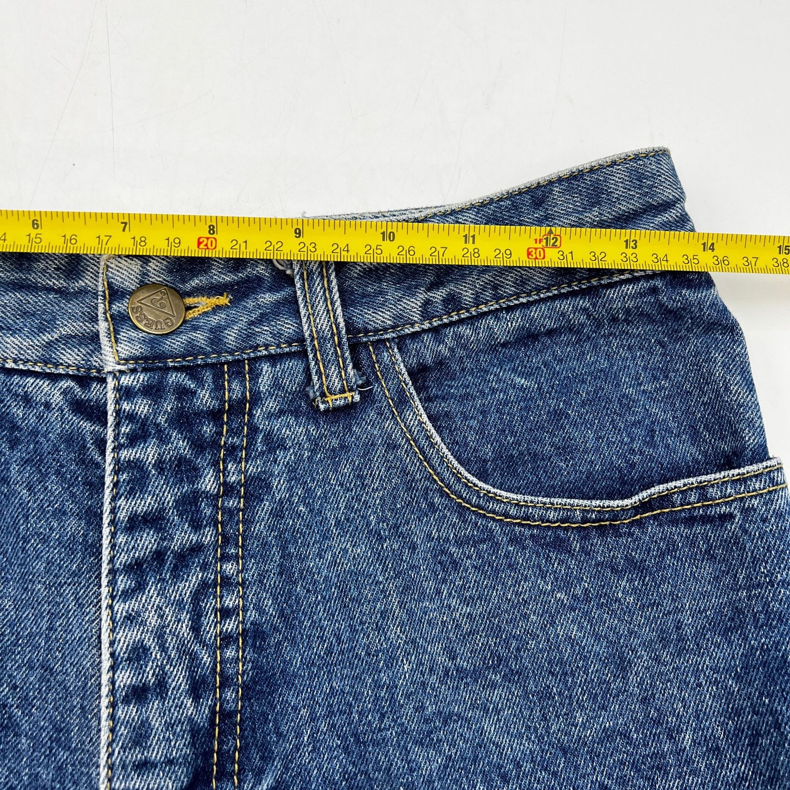 Guess × Vintage Vintage 80s Guess? Jeans George’s Marciano Blue Denim Size 31" - 4 Thumbnail