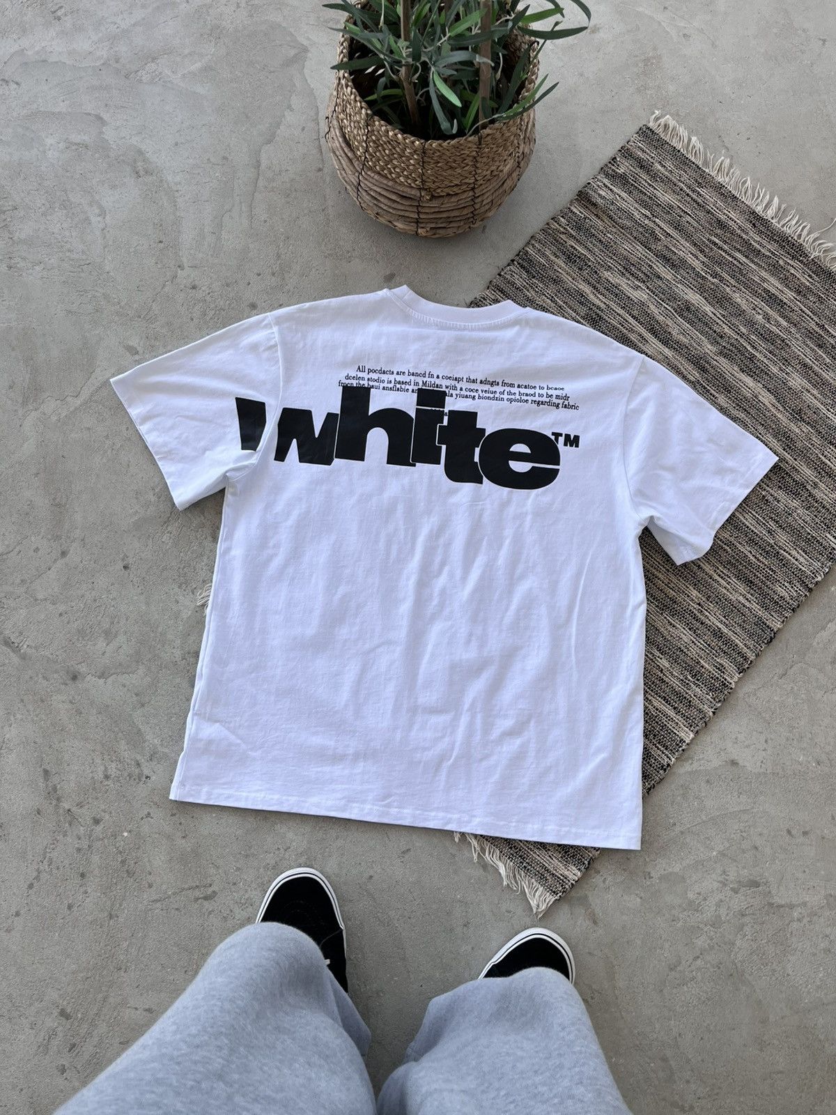 Other Rare Off White style Graphic TShirt White Oversized y2K sk8 Size US M / EU 48-50 / 2 - 1 Thumbnail