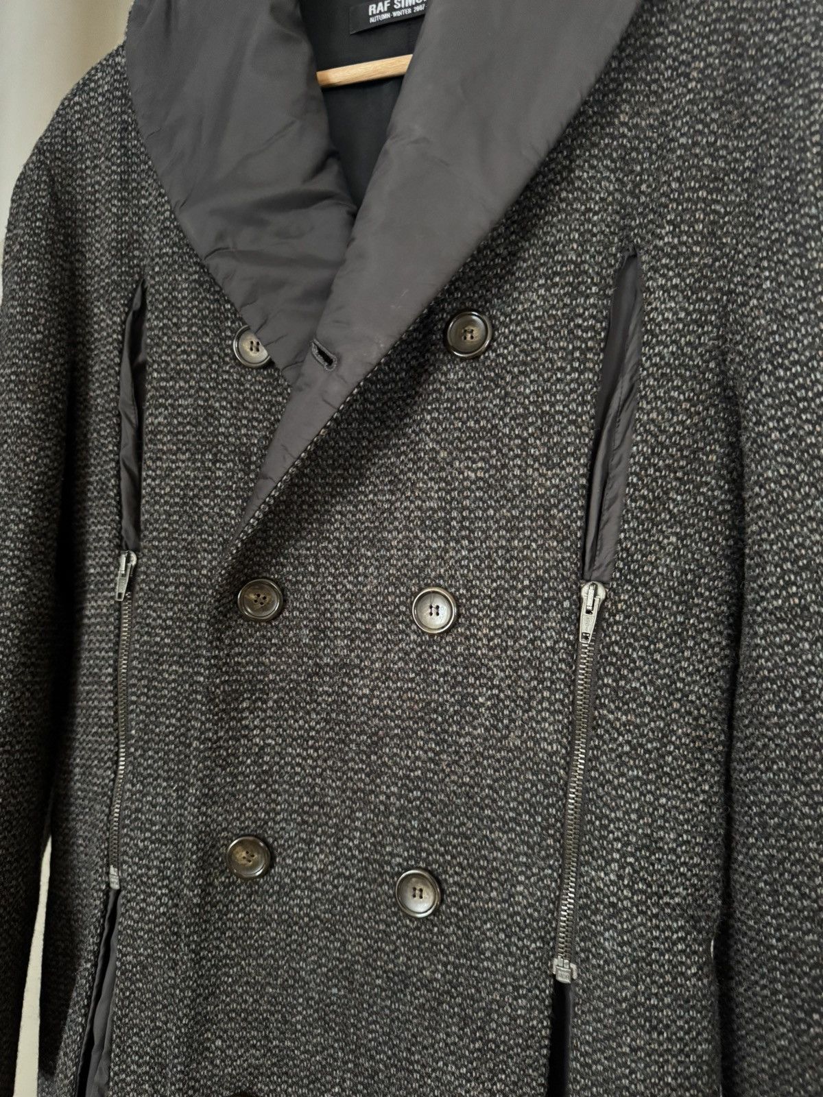 Raf Simons RAF SIMONS DOUBLE BREAST WOOL COAT AW 2007/2008 Size US M / EU 48-50 / 2 - 8 Thumbnail