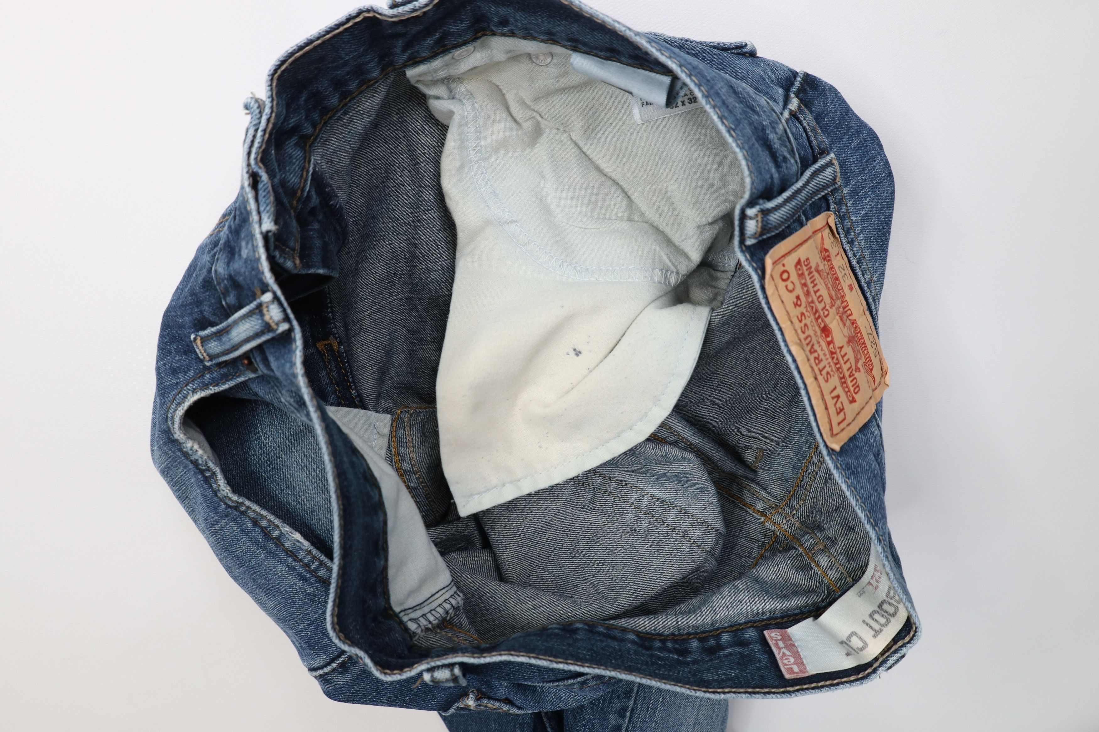 Levi's Vintage Y2K Levis 527 Cut Flared Wide Leg Denim Jeans Blue Size US 32 / EU 48 - 12 Thumbnail