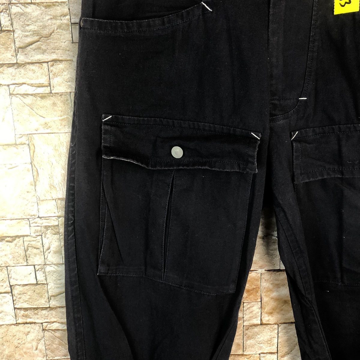 Japanese Brand Filativa Black bush Cargo Multipocket Pants #A83 Size US 32 / EU 48 - 10 Thumbnail