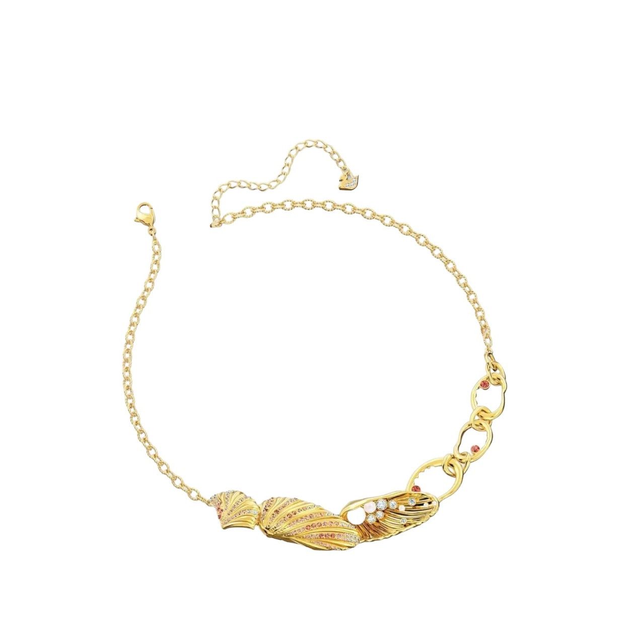 Swarovski Swarovski Shell Gold Tone And Crystal Necklace New Size ONE SIZE - 2 Thumbnail