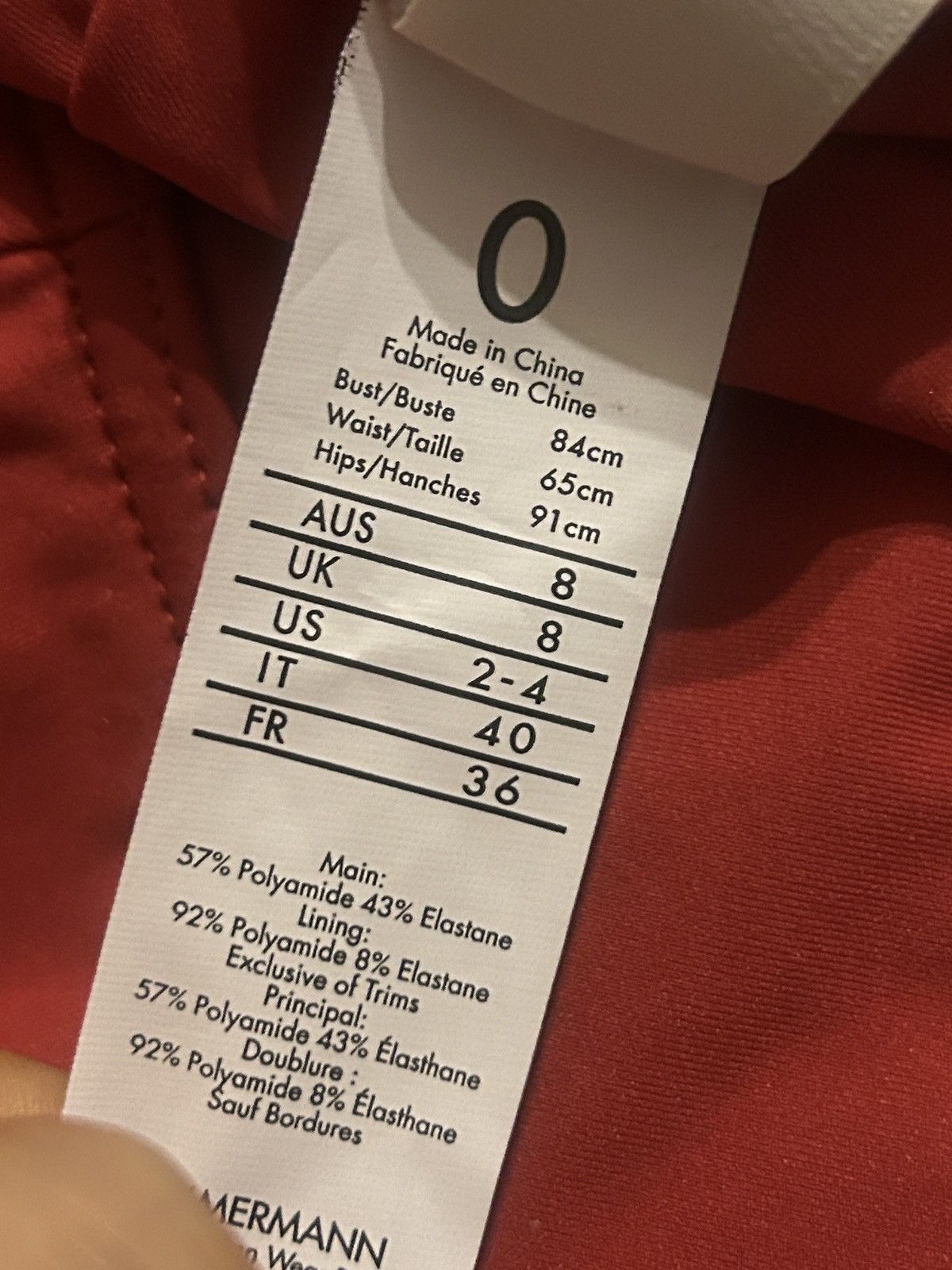 Zimmermann ZIMMERMANN Cutout bandeau swimsuit size AU 0/US 4 MSRP $295 Size ONE SIZE - 7 Thumbnail