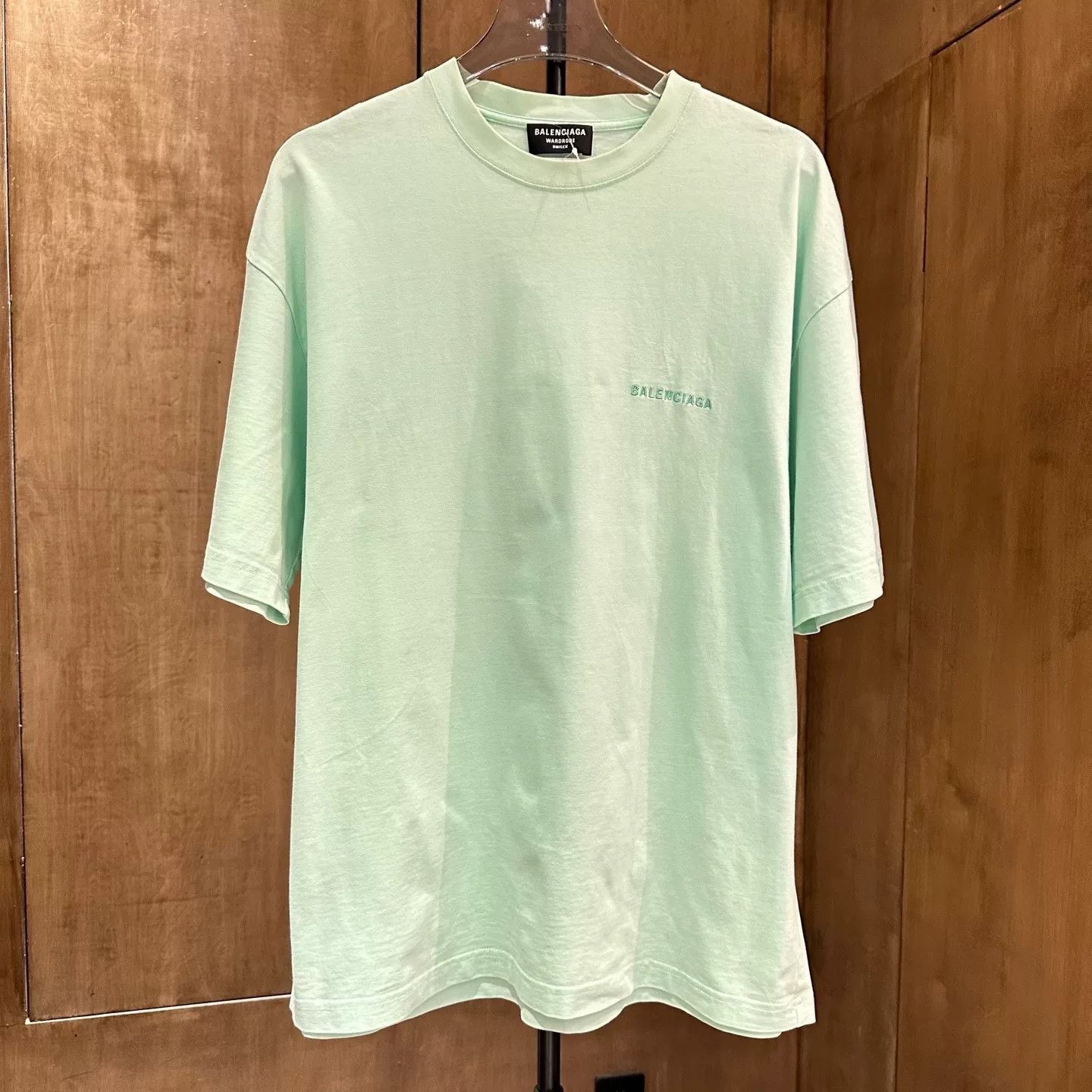 Balenciaga Balenciaga Retro Embroidered Green T-Shirt S Men Size US S / EU 44-46 / 1 - 1 Thumbnail
