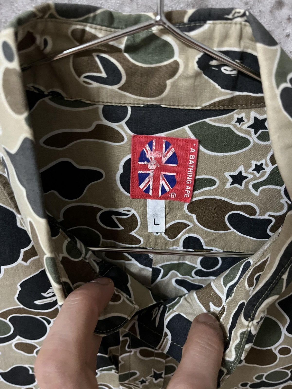 Bape Bape Archive psyche Camo Shirt Size US L / EU 52-54 / 3 - 4 Thumbnail
