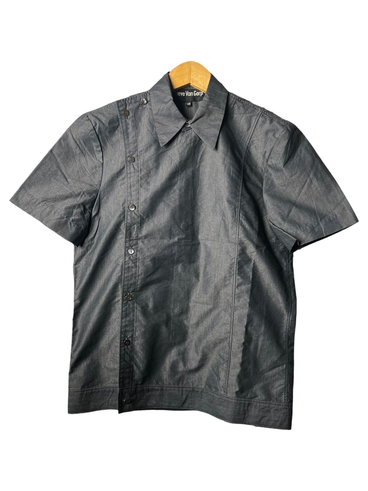 Lieve Van Gorp Archive Lieve Van Gorp Asymmetric Shirt Jacket Size US M / EU 48-50 / 2 - 2 Thumbnail