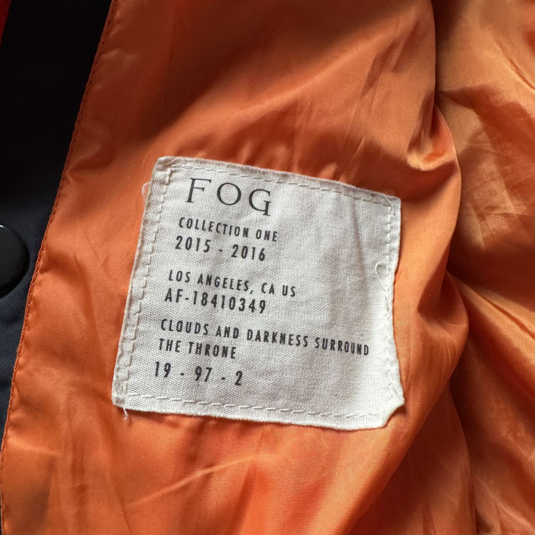 Fear of God Fear of God Bomber Size US M / EU 48-50 / 2 - 8 Thumbnail